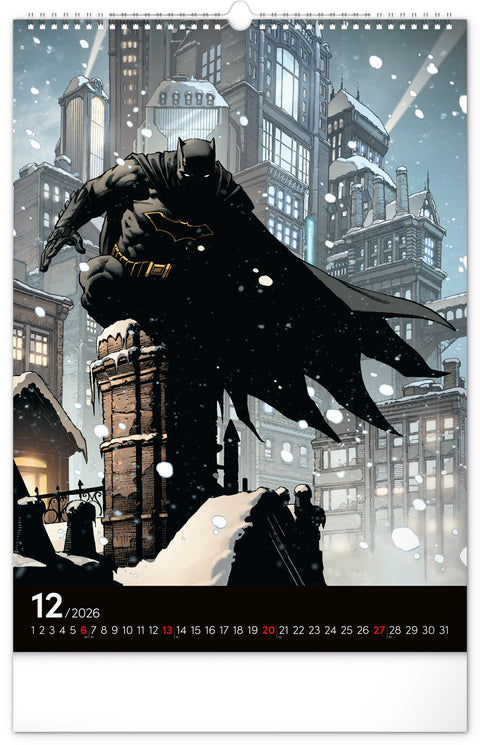 Wall calendar Batman Dark 2026, 33 x 46 cm