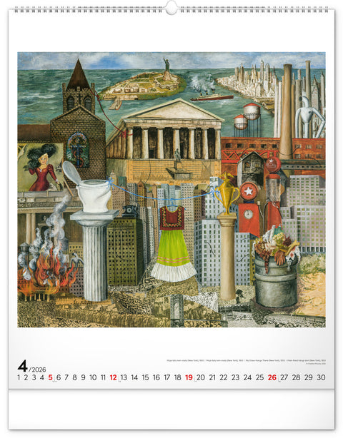 Wall calendar Frida Kahlo 2026, 48 x 56 cm