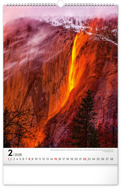 Wall calendar World National Parks 2026, 33 x 46 cm