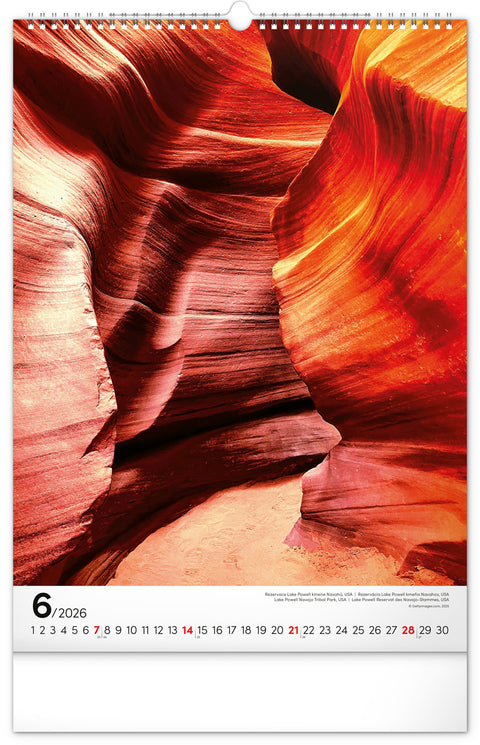 Wall calendar World National Parks 2026, 33 x 46 cm