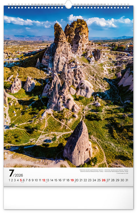 Wall calendar World National Parks 2026, 33 x 46 cm