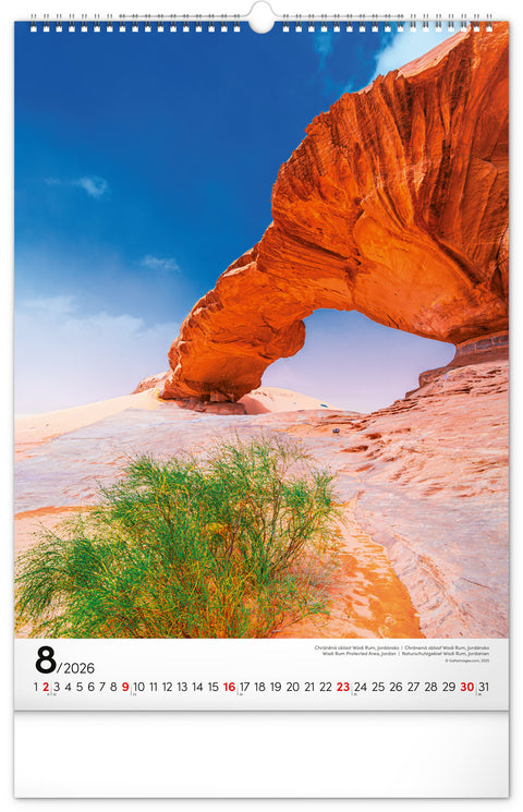 Wall calendar World National Parks 2026, 33 x 46 cm