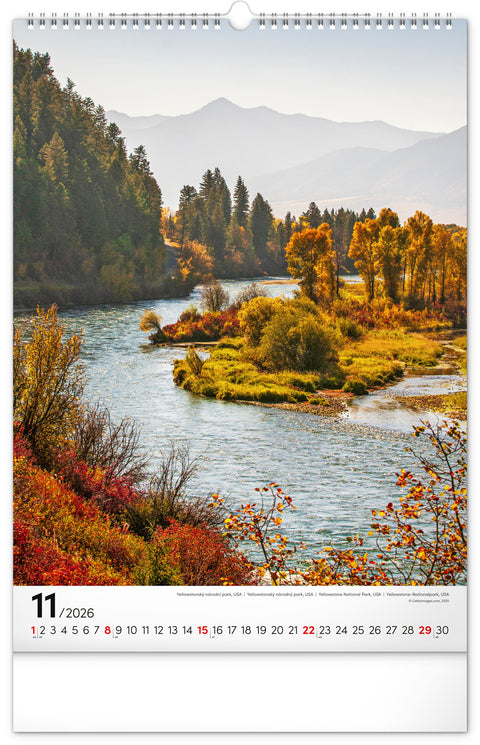 Wall calendar World National Parks 2026, 33 x 46 cm