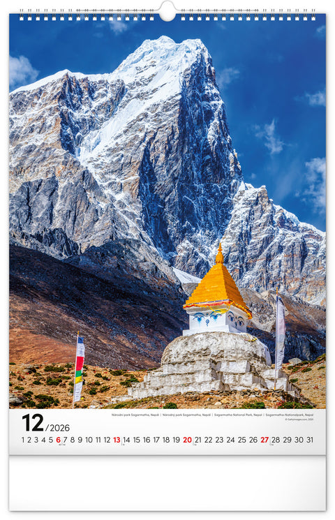 Wall calendar World National Parks 2026, 33 x 46 cm