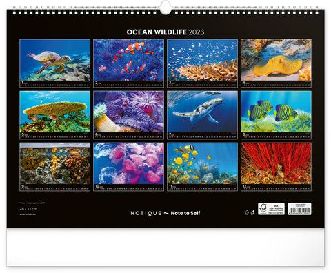 Wall calendar Ocean Wildlife 2026, 48 x 33 cm
