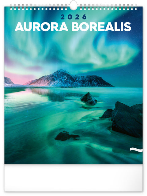 Wall calendar Aurora Borealis 2026, 30 x 34 cm