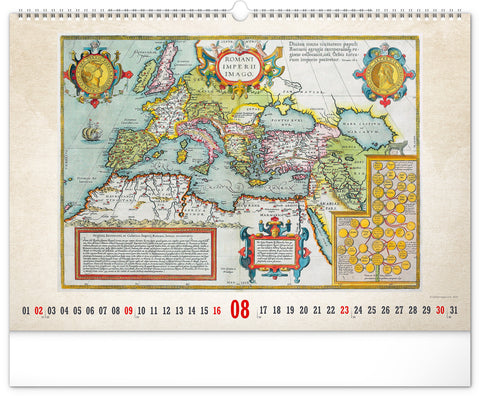 Wall calendar Antique maps 2026, 48 x 33 cm