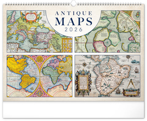 Wall calendar Antique maps 2026, 48 x 33 cm