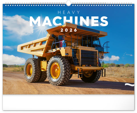 Wall calendar Heavy Machines 2026, 48 x 33 cm