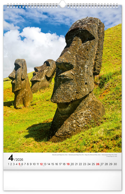 Wall calendar All around the World 2026, 33 x 46 cm