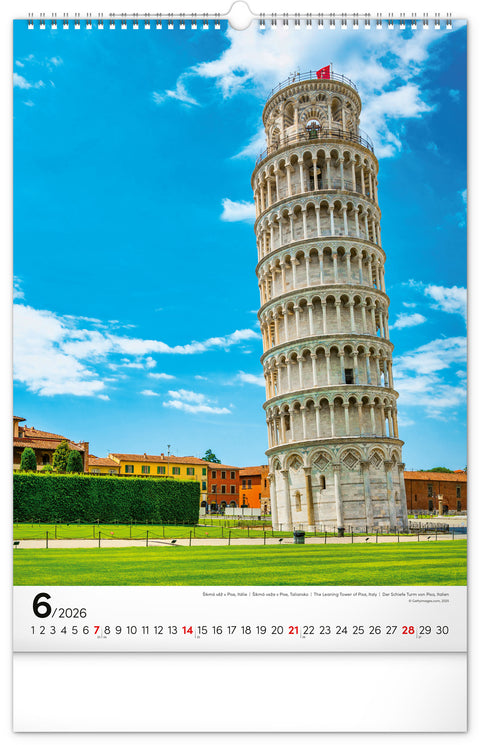 Wall calendar All around the World 2026, 33 x 46 cm