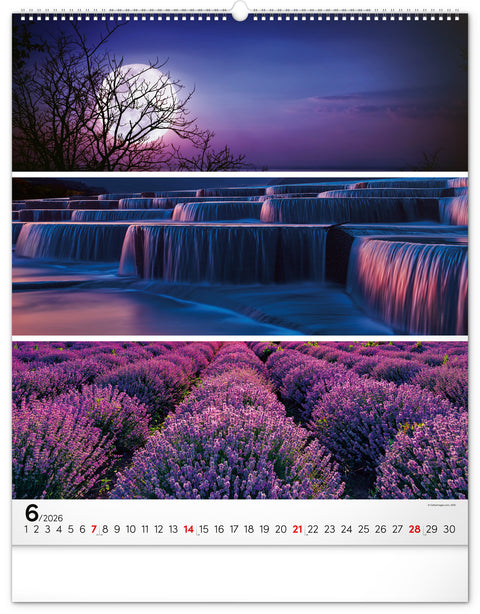 Wall calendar Palette 2026, 48 x 56 cm