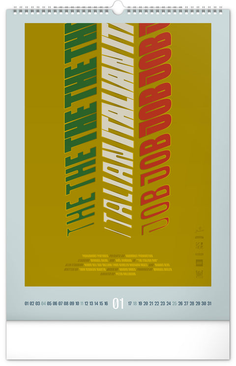 Wall calendar Alternative Movie Posters 2026, 33 x 46 cm