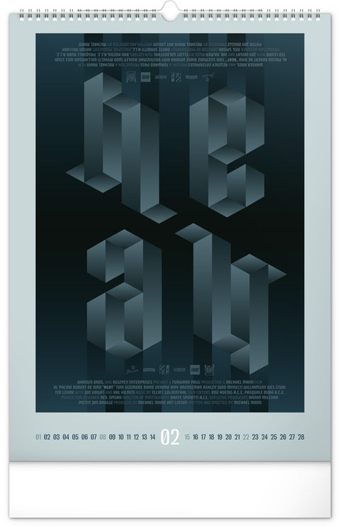 Wall calendar Alternative Movie Posters 2026, 33 x 46 cm