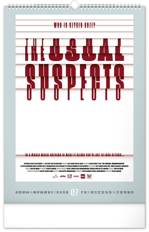 Wall calendar Alternative Movie Posters 2026, 33 x 46 cm