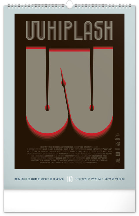 Wall calendar Alternative Movie Posters 2026, 33 x 46 cm