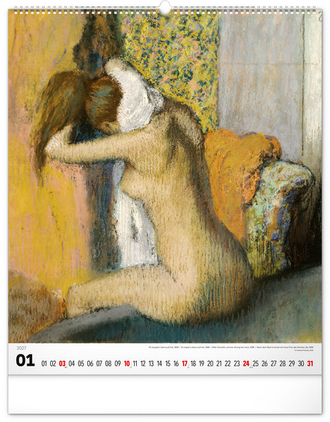 Wall calendar Impressionism 2027, 48 x 56 cm