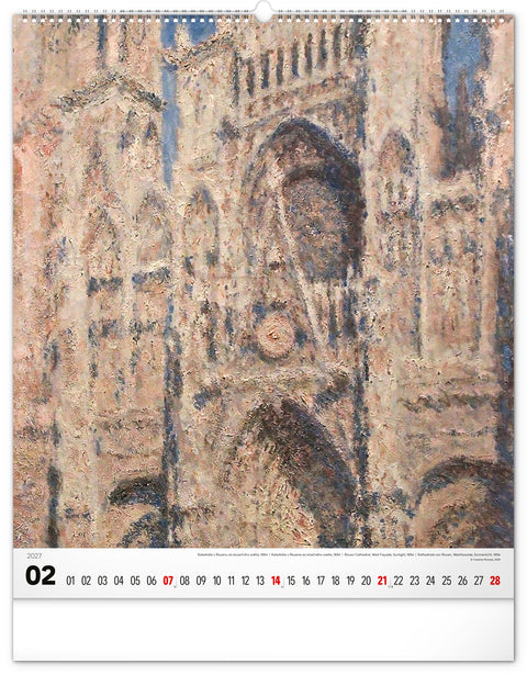 Wall calendar Impressionism 2027, 48 x 56 cm