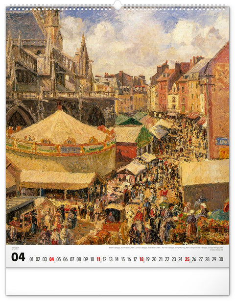 Wall calendar Impressionism 2027, 48 x 56 cm