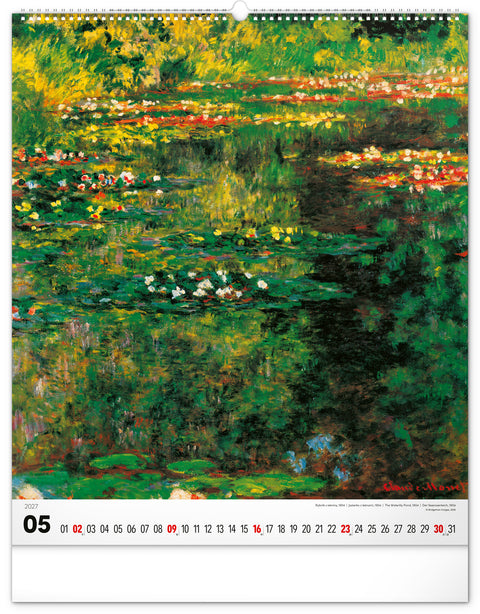Wall calendar Impressionism 2027, 48 x 56 cm
