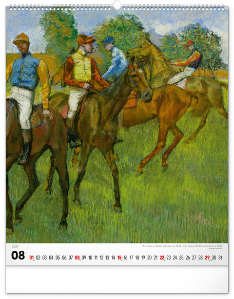 Wall calendar Impressionism 2027, 48 x 56 cm