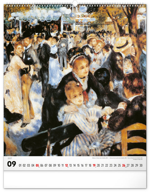 Wall calendar Impressionism 2027, 48 x 56 cm