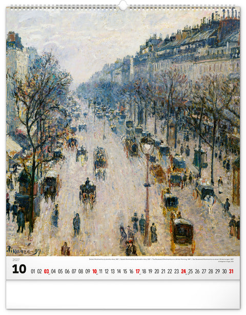 Wall calendar Impressionism 2027, 48 x 56 cm