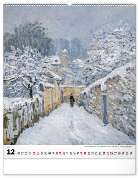 Wall calendar Impressionism 2027, 48 x 56 cm
