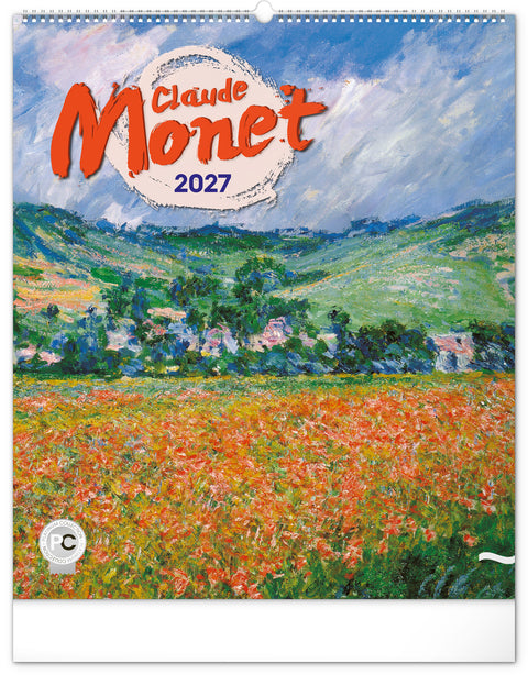 Wall calendar Claude Monet 2027, 48 x 56 cm