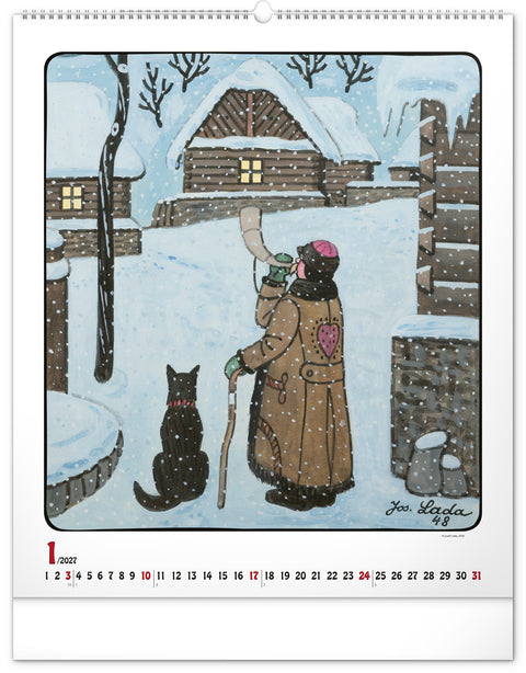 Wall calendar Josef Lada 2027, 48 x 56 cm