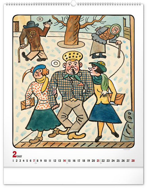 Wall calendar Josef Lada 2027, 48 x 56 cm