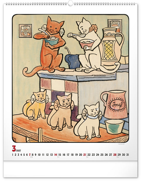 Wall calendar Josef Lada 2027, 48 x 56 cm