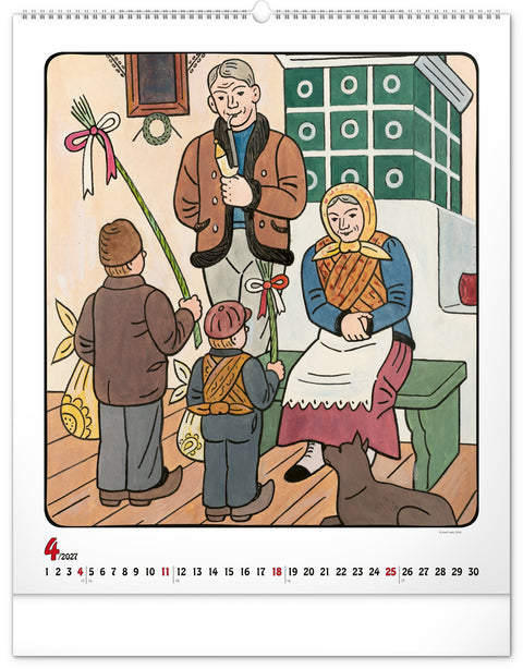 Wall calendar Josef Lada 2027, 48 x 56 cm