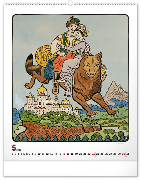 Wall calendar Josef Lada 2027, 48 x 56 cm