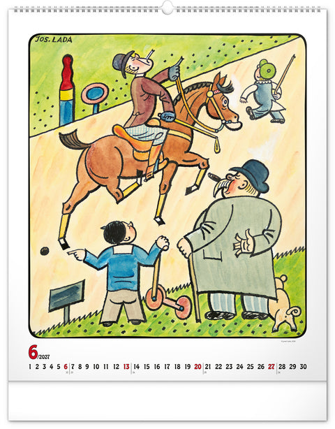 Wall calendar Josef Lada 2027, 48 x 56 cm