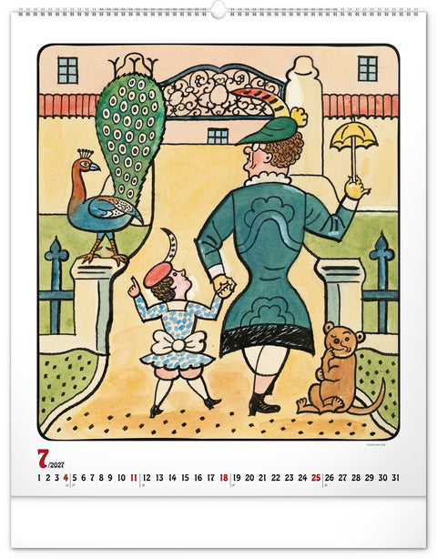 Wall calendar Josef Lada 2027, 48 x 56 cm