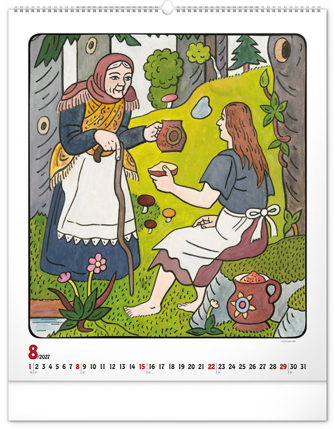 Wall calendar Josef Lada 2027, 48 x 56 cm