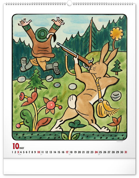 Wall calendar Josef Lada 2027, 48 x 56 cm
