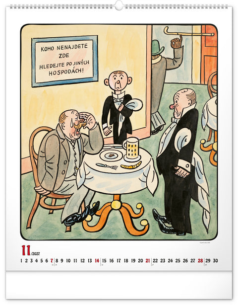 Wall calendar Josef Lada 2027, 48 x 56 cm