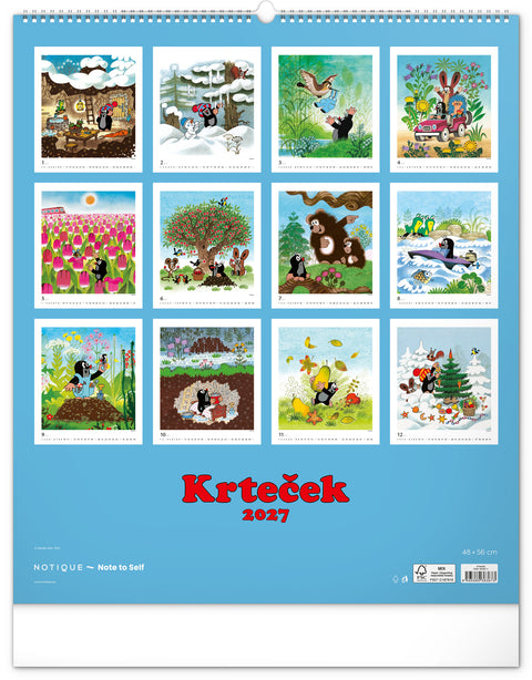 Wall calendar The Little Mole 2027, 48 x 56 cm