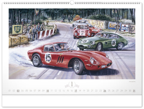 Wall calendar Oldtimers – Václav Zapadlík 2027, 64 x 42 cm