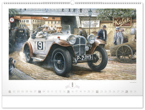 Wall calendar Oldtimers – Václav Zapadlík 2027, 64 x 42 cm