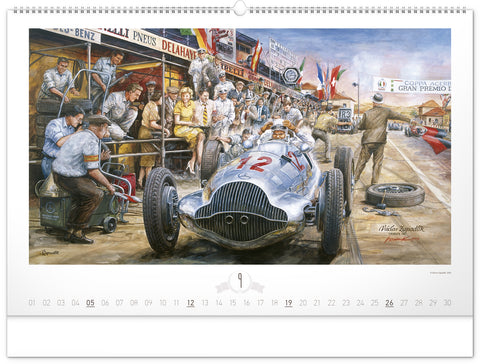 Wall calendar Oldtimers – Václav Zapadlík 2027, 64 x 42 cm