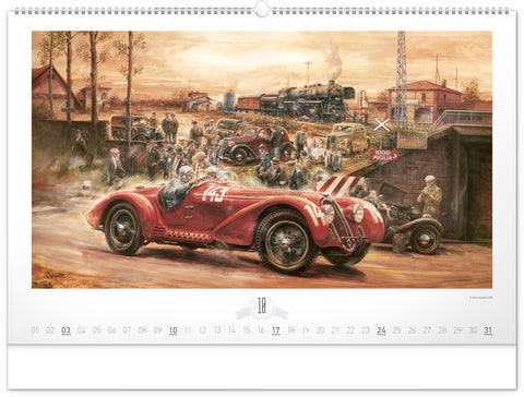 Wall calendar Oldtimers – Václav Zapadlík 2027, 64 x 42 cm