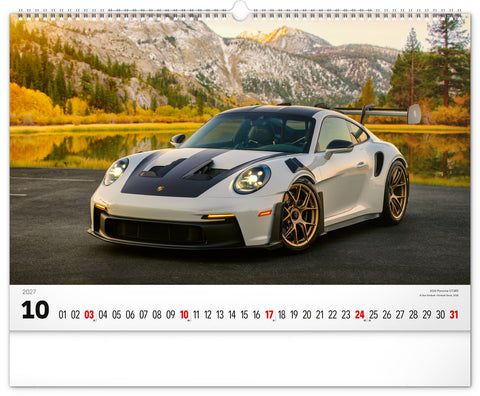 Wall calendar Cars 2027, 48 x 33 cm