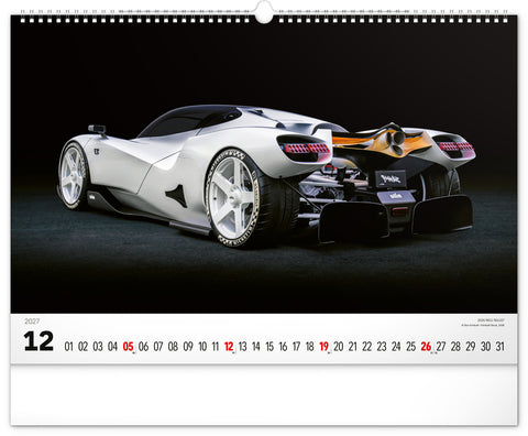 Wall calendar Cars 2027, 48 x 33 cm