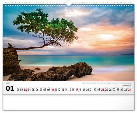 Wall calendar Sea 2027, 48 x 33 cm