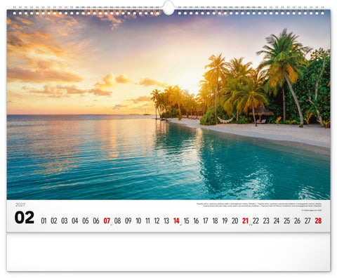 Wall calendar Sea 2027, 48 x 33 cm
