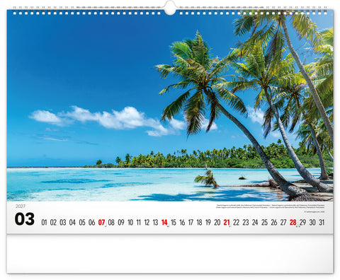Wall calendar Sea 2027, 48 x 33 cm