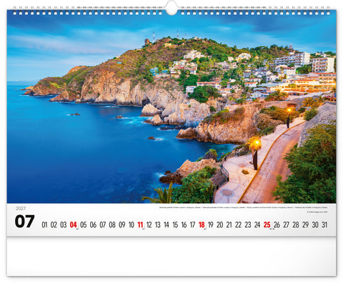 Wall calendar Sea 2027, 48 x 33 cm